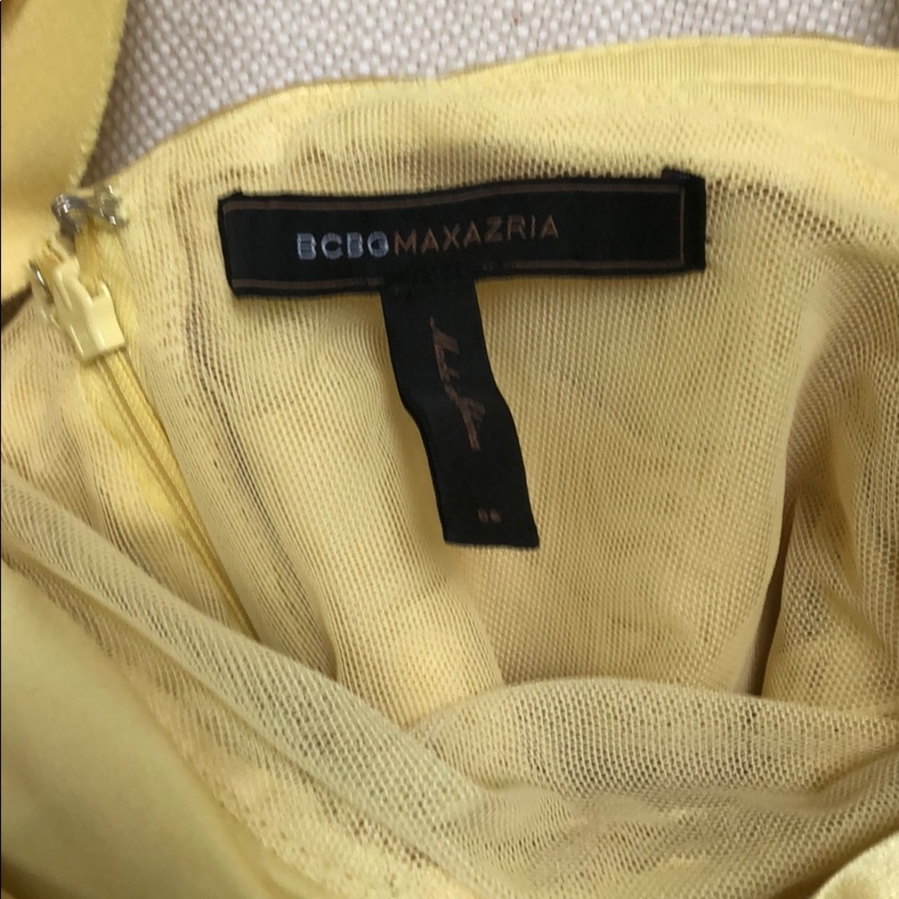BCBG yellow cocktail dress size 6 - Picture 3 of 5